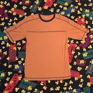 RedHead Classic Orange Heavy Duty Extended Sleeve Tee Shirt / Size S
